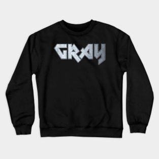 Heavy metal Gray Crewneck Sweatshirt